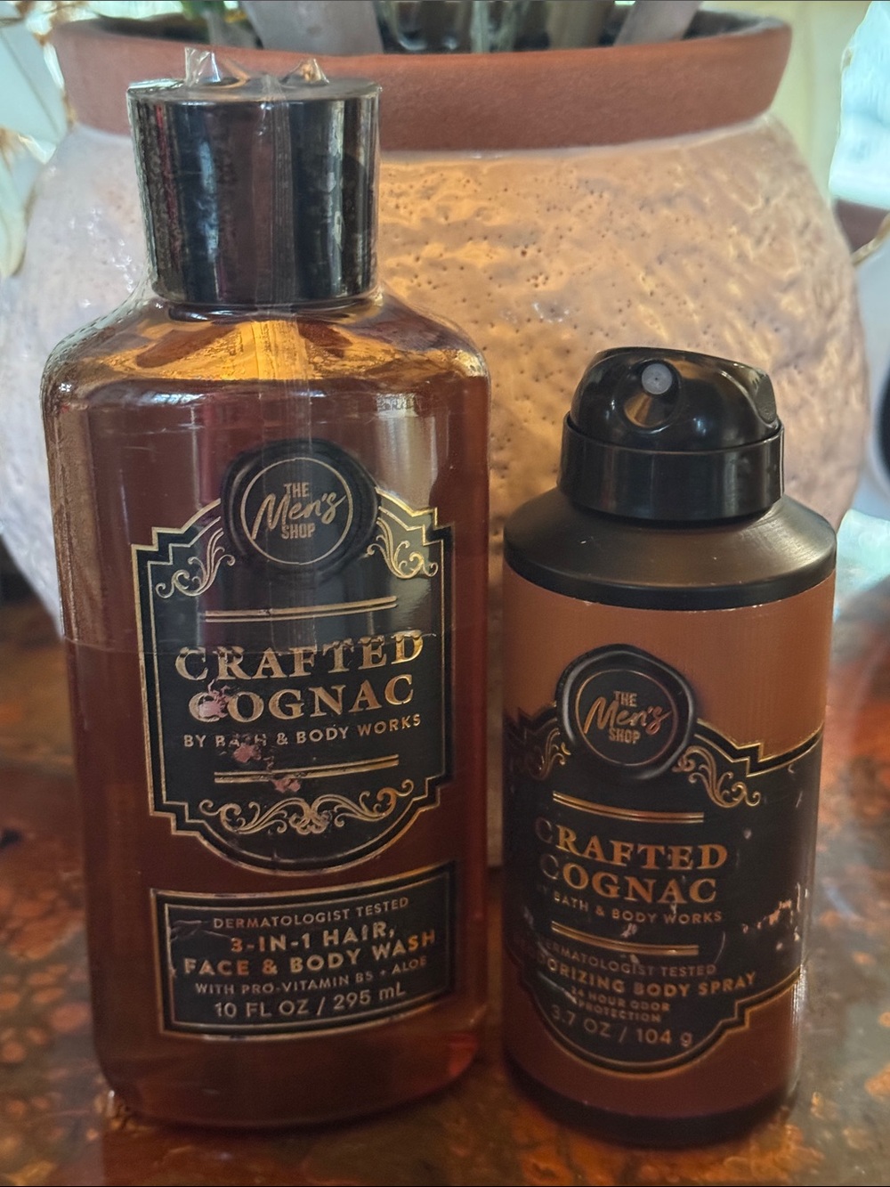 Bath & Body Works Crafted Cognac Men's Body Spray &  Cleanser